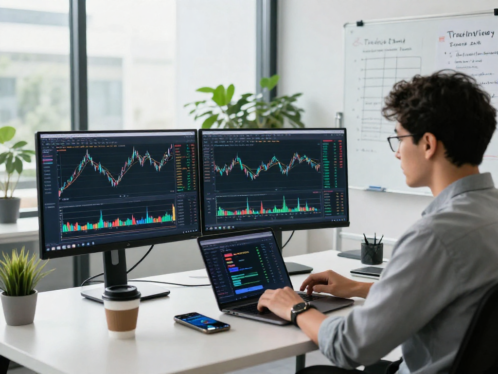 TradingView workspace showcasing real-time trading charts and performance metrics for informed analysis.